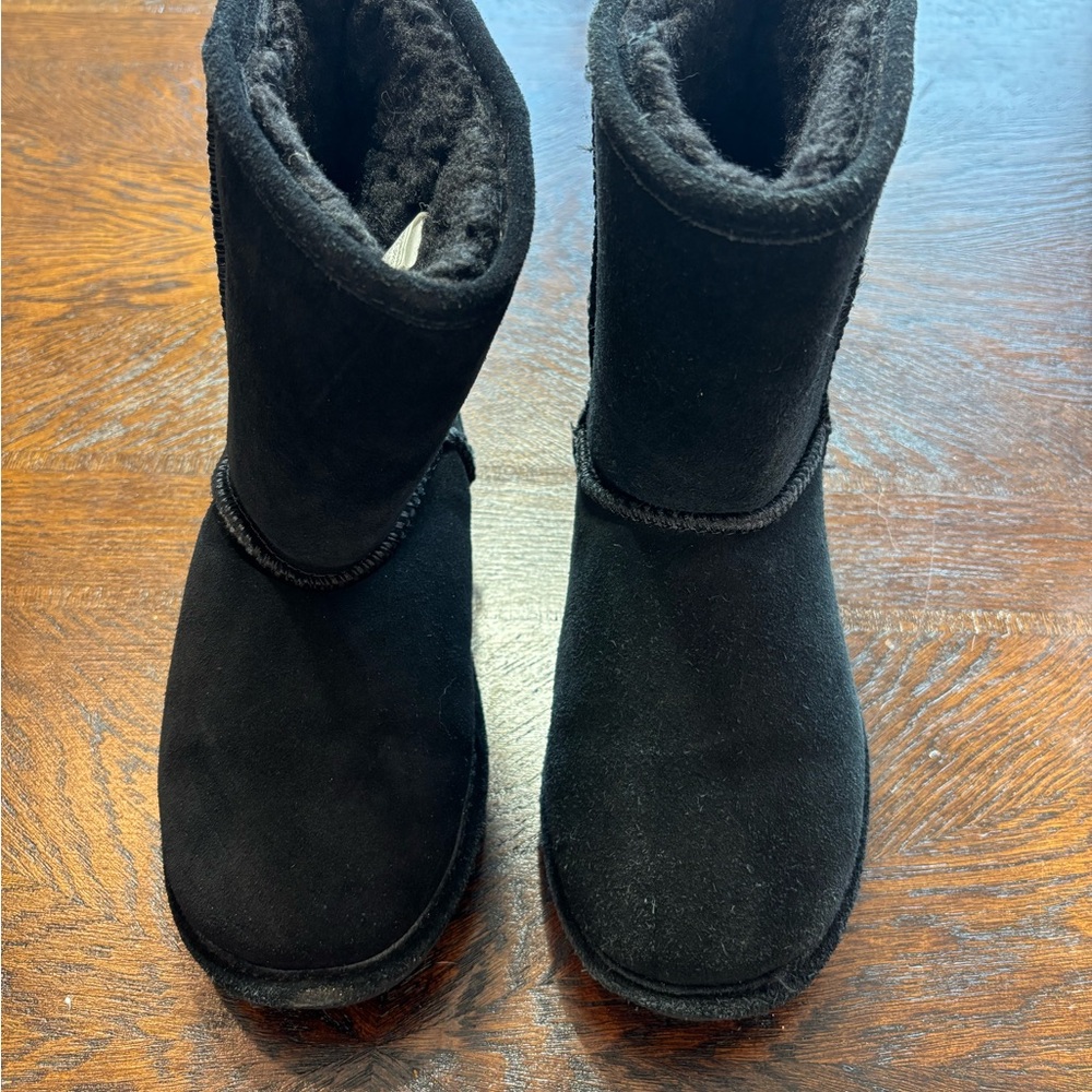 BearPaw Black Kids Snow Boots